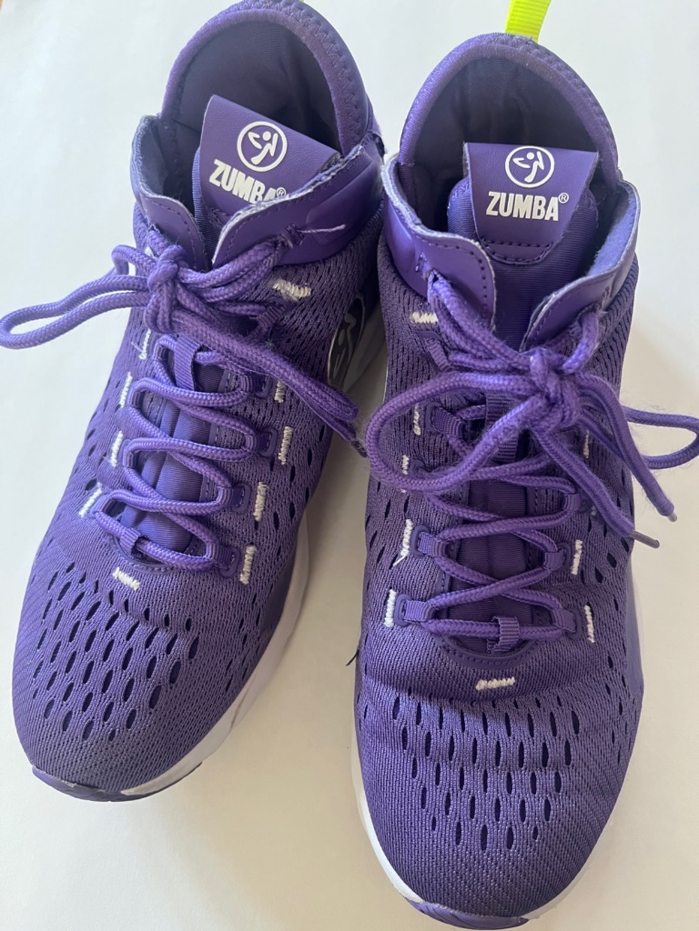 Zumba Fitness Purple High-Top Athletic Sneakers woman’s size 8.5 Zin dance shoes